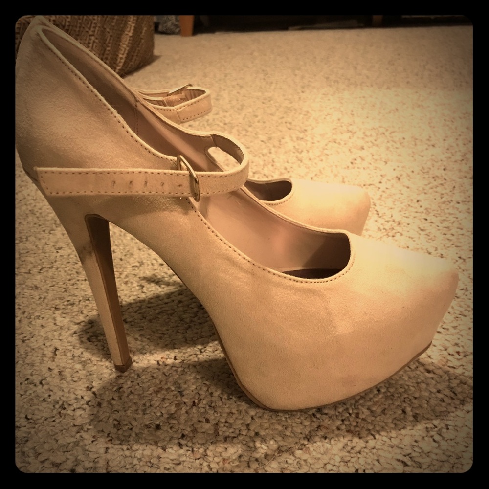 JustFab Tan Stilettos